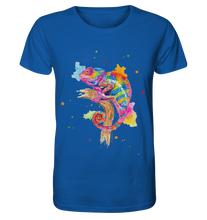 Lade das Bild in den Galerie-Viewer, Buntes Chamäleon  - Organic Shirt
