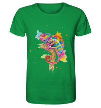 Lade das Bild in den Galerie-Viewer, Buntes Chamäleon  - Organic Shirt
