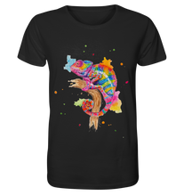 Lade das Bild in den Galerie-Viewer, Buntes Chamäleon  - Organic Shirt
