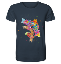 Lade das Bild in den Galerie-Viewer, Buntes Chamäleon  - Organic Shirt
