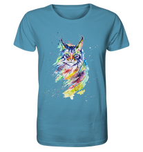 Lade das Bild in den Galerie-Viewer, Bunte Katze - Organic Shirt
