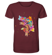 Lade das Bild in den Galerie-Viewer, Buntes Chamäleon  - Organic Shirt
