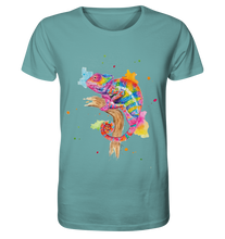 Lade das Bild in den Galerie-Viewer, Buntes Chamäleon  - Organic Shirt
