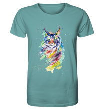 Lade das Bild in den Galerie-Viewer, Bunte Katze - Organic Shirt
