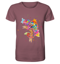 Lade das Bild in den Galerie-Viewer, Buntes Chamäleon  - Organic Shirt
