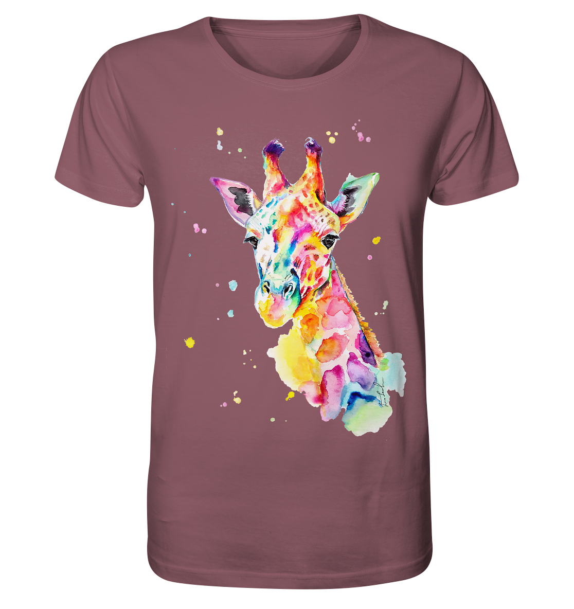 Bunte Giraffe - Organic Shirt