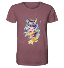 Lade das Bild in den Galerie-Viewer, Bunte Katze - Organic Shirt
