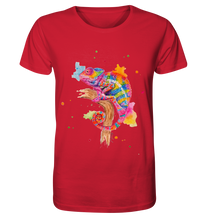 Lade das Bild in den Galerie-Viewer, Buntes Chamäleon  - Organic Shirt
