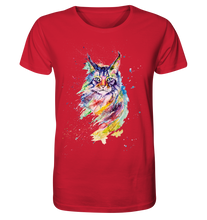 Lade das Bild in den Galerie-Viewer, Bunte Katze - Organic Shirt
