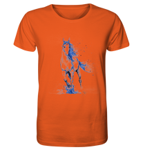 Lade das Bild in den Galerie-Viewer, Blaues Einhorn - Organic Shirt
