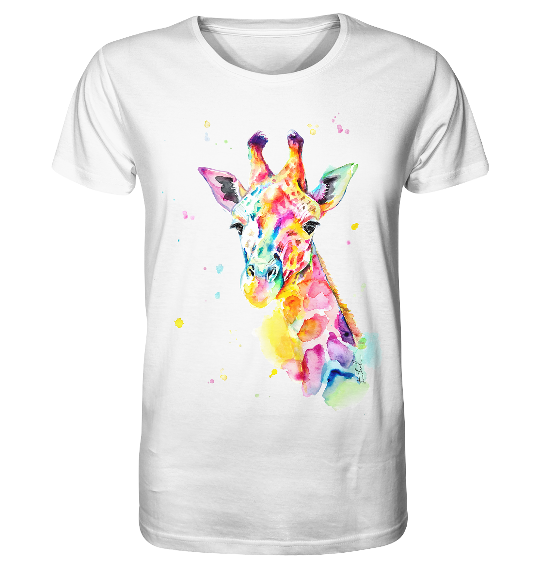 Bunte Giraffe - Organic Shirt