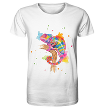Lade das Bild in den Galerie-Viewer, Buntes Chamäleon  - Organic Shirt

