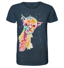 Lade das Bild in den Galerie-Viewer, Lustiges Alpaka - Organic Shirt (meliert)
