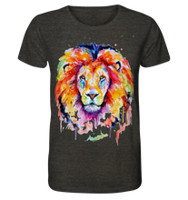 Lade das Bild in den Galerie-Viewer, Bunter Löwe - Organic Shirt (meliert)

