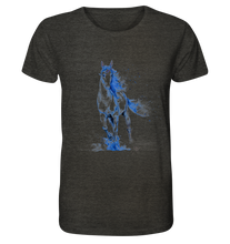 Lade das Bild in den Galerie-Viewer, Blaues Einhorn - Organic Shirt (meliert)
