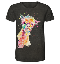 Lade das Bild in den Galerie-Viewer, Lustiges Alpaka - Organic Shirt (meliert)
