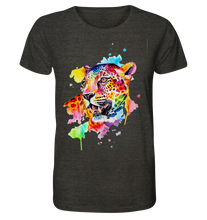 Lade das Bild in den Galerie-Viewer, Bunter Leopard  - Organic Shirt (meliert)
