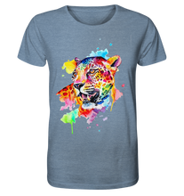 Lade das Bild in den Galerie-Viewer, Bunter Leopard  - Organic Shirt (meliert)
