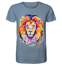 Lade das Bild in den Galerie-Viewer, Bunter Löwe - Organic Shirt (meliert)
