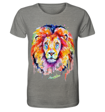 Lade das Bild in den Galerie-Viewer, Bunter Löwe - Organic Shirt (meliert)

