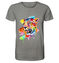 Lade das Bild in den Galerie-Viewer, Bunter Leopard  - Organic Shirt (meliert)
