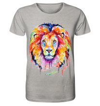 Lade das Bild in den Galerie-Viewer, Bunter Löwe - Organic Shirt (meliert)
