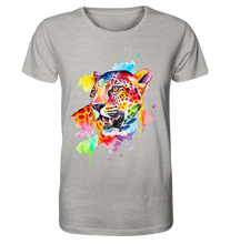 Lade das Bild in den Galerie-Viewer, Bunter Leopard  - Organic Shirt (meliert)
