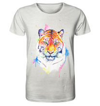 Lade das Bild in den Galerie-Viewer, Bunter Tiger - Organic Shirt (meliert)
