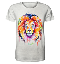 Lade das Bild in den Galerie-Viewer, Bunter Löwe - Organic Shirt (meliert)
