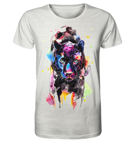 Schwarzer Panther - Organic Shirt (meliert)