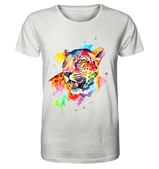 Bunter Leopard  - Organic Shirt (meliert)