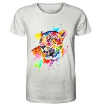 Lade das Bild in den Galerie-Viewer, Bunter Leopard  - Organic Shirt (meliert)
