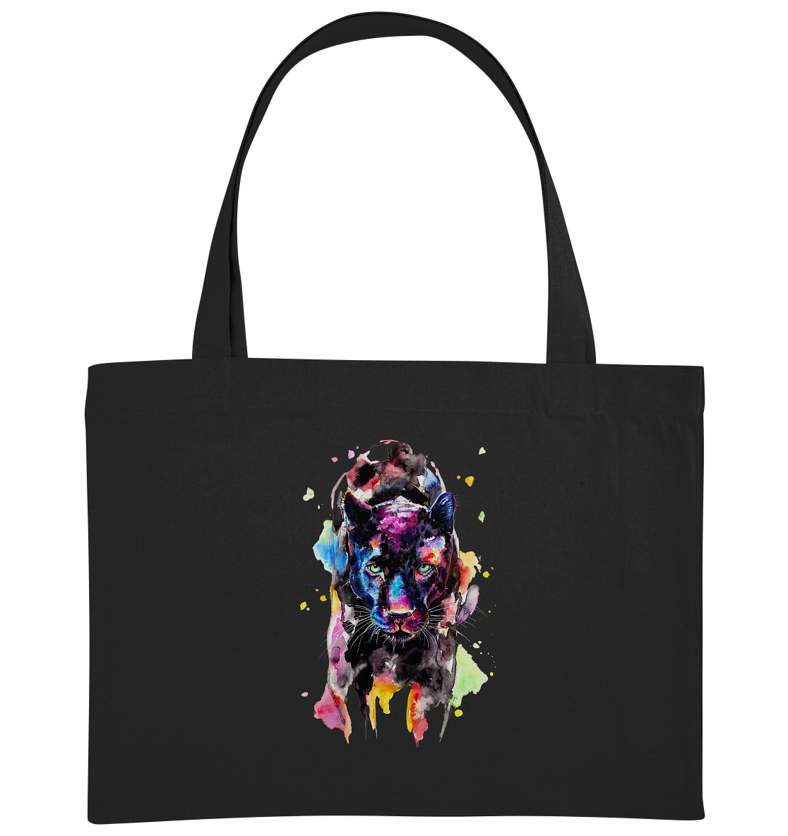 Schwarzer Panther - Organic Shopping-Bag