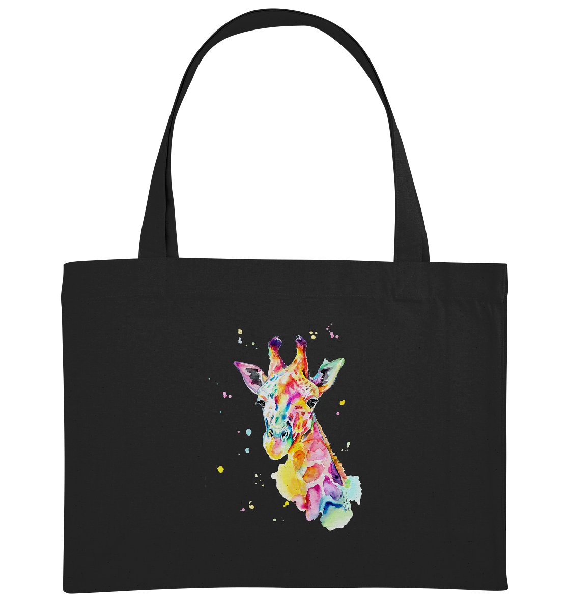 Bunte Giraffe - Organic Shopping-Bag
