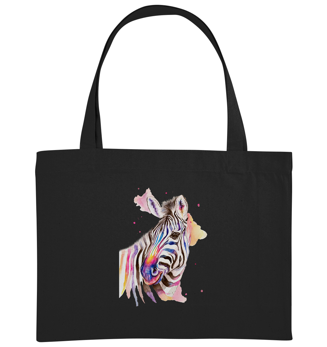 Buntes Zebra - Organic Shopping-Bag