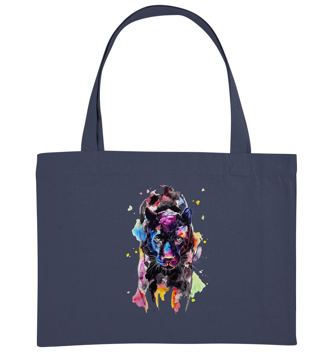 Schwarzer Panther - Organic Shopping-Bag