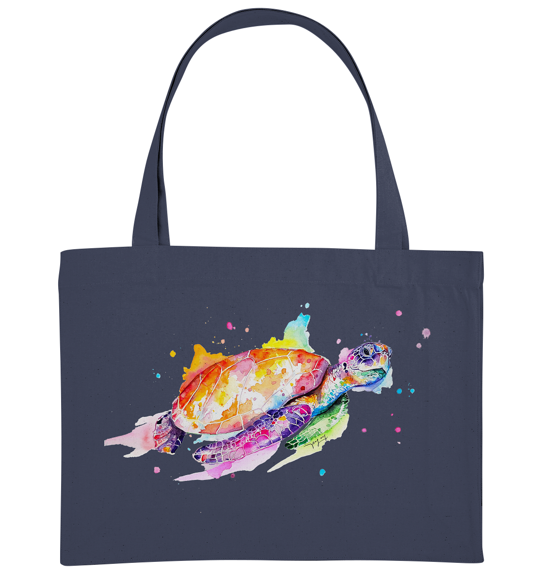Bunte Meeresschildkröte - Organic Shopping-Bag