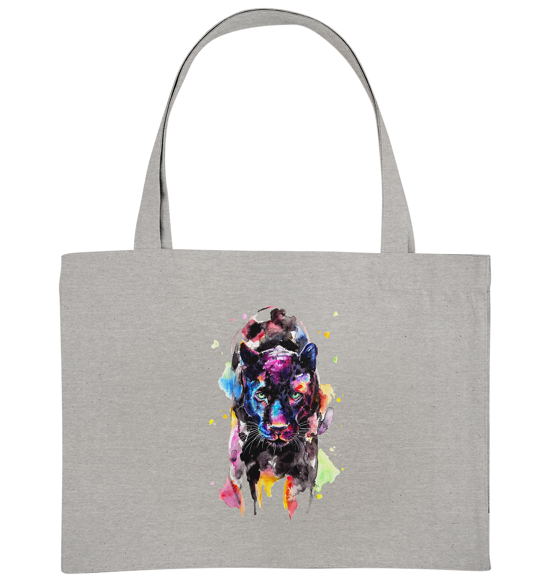 Schwarzer Panther - Organic Shopping-Bag