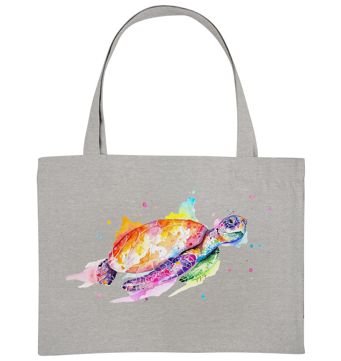Bunte Meeresschildkröte - Organic Shopping-Bag