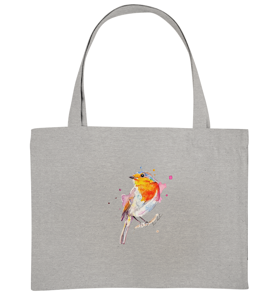 Buntes Rotkehlchen - Organic Shopping-Bag