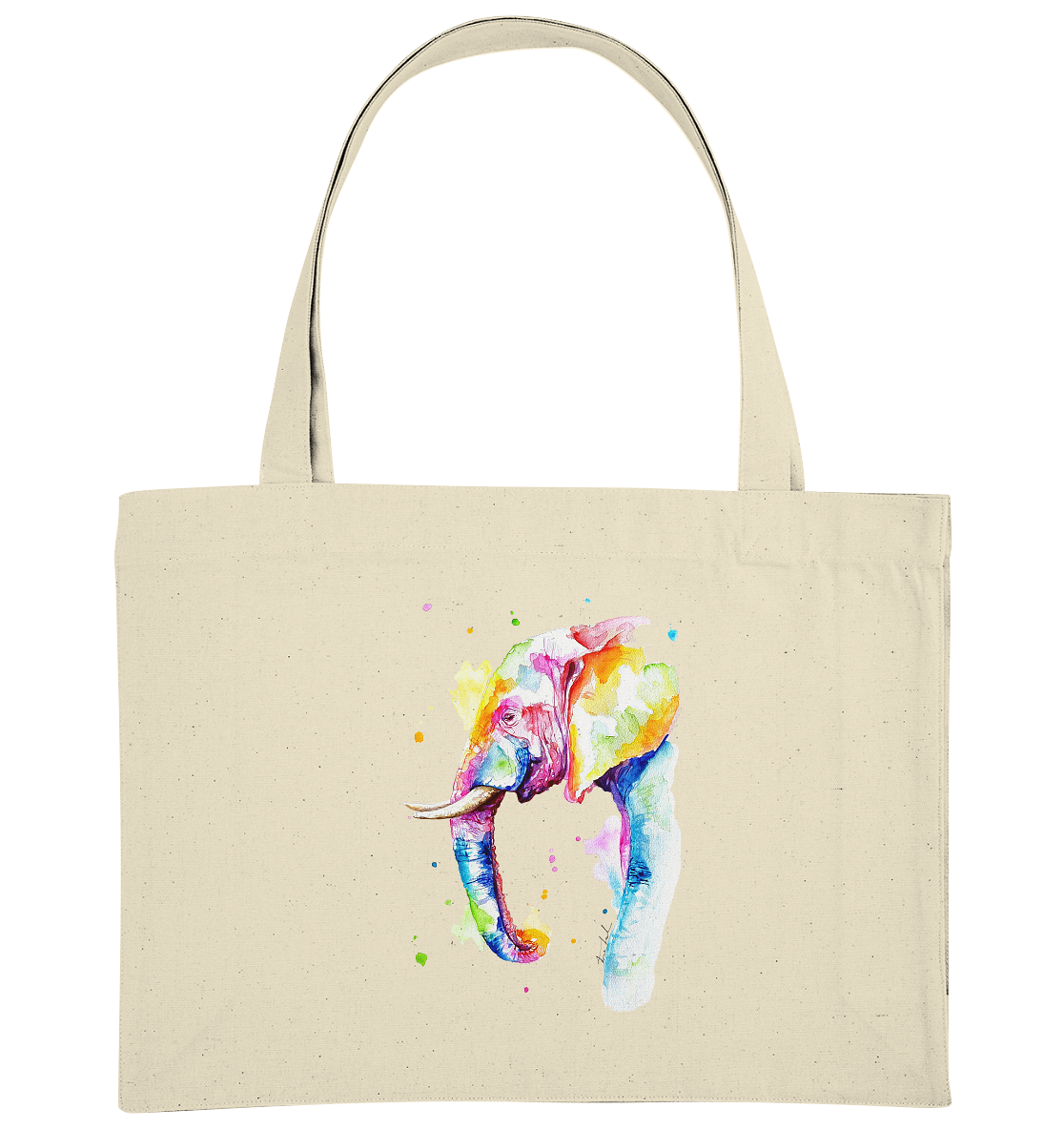 Bunter Elefant - Organic Shopping-Bag