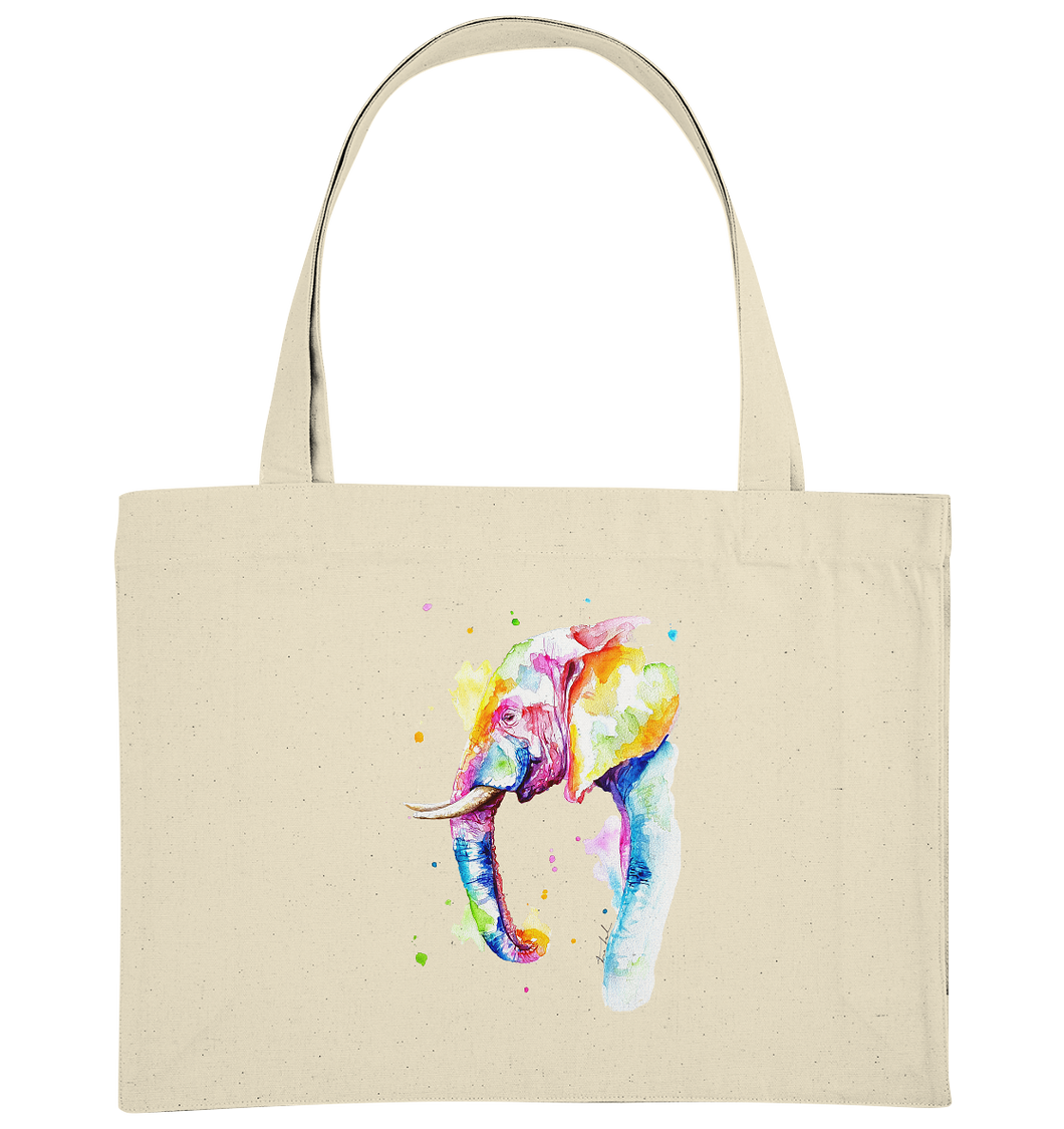 Bunter Elefant - Organic Shopping-Bag