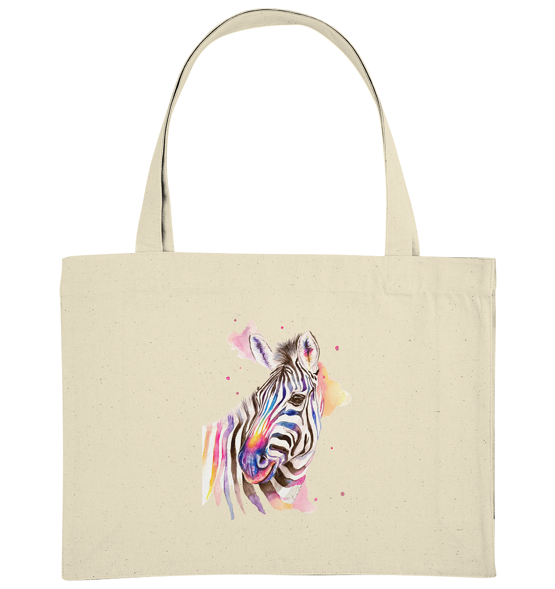 Buntes Zebra - Organic Shopping-Bag