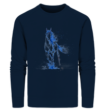 Lade das Bild in den Galerie-Viewer, Blaues Einhorn - Organic Sweatshirt

