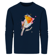 Lade das Bild in den Galerie-Viewer, Buntes Rotkehlchen - Organic Sweatshirt
