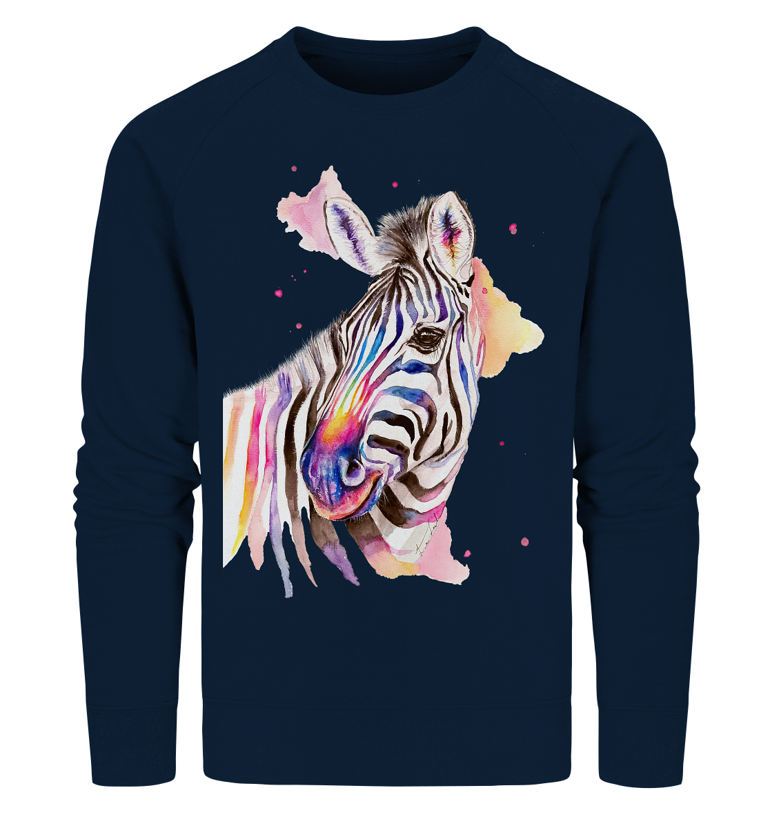 Buntes Zebra - Organic Sweatshirt