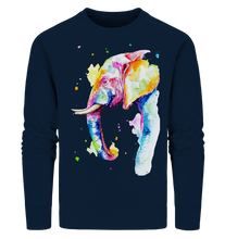 Lade das Bild in den Galerie-Viewer, Bunter Elefant - Organic Sweatshirt
