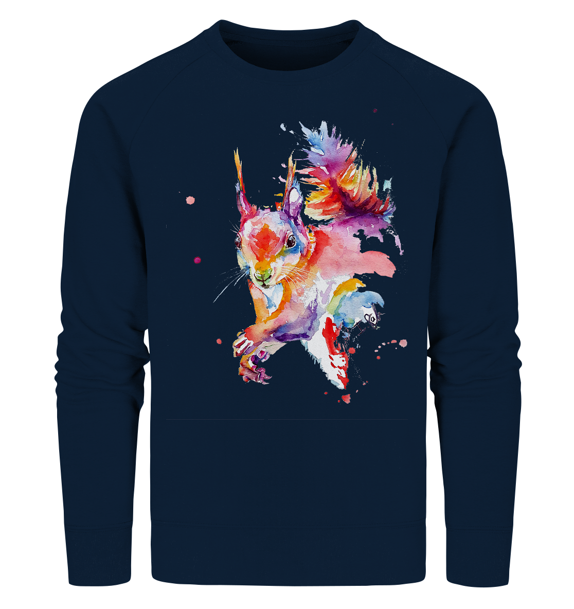 Buntes Eichhörnchen - Organic Sweatshirt