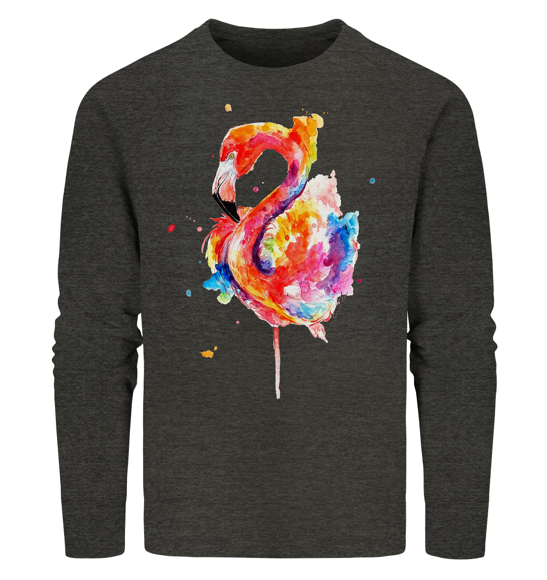 Buntes Flamingo - Organic Sweatshirt