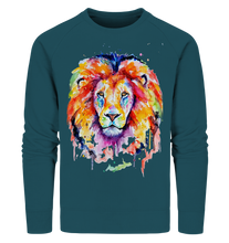 Lade das Bild in den Galerie-Viewer, Bunter Löwe - Organic Sweatshirt
